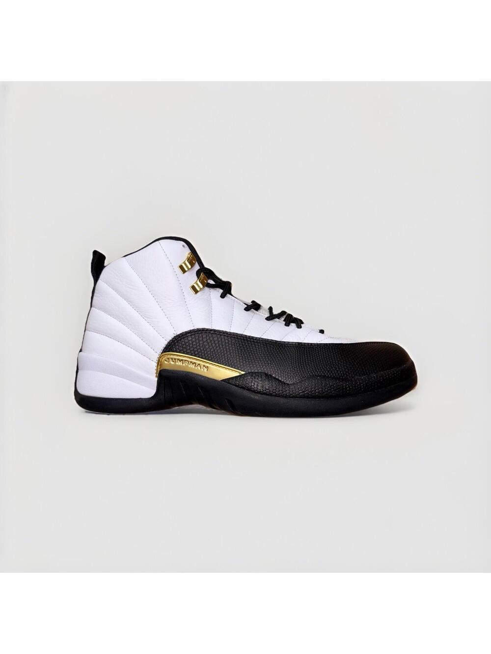 Nike Air Jordan 12 Royalty Taxi White Black Gold Men’s Size 11.5 Shoes